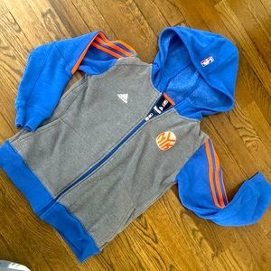 Adidas NBA NY Knicks Fleece Zip up w/hood